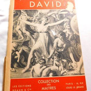 Louis David Collection Des Maitres Art History Book Vintage in French